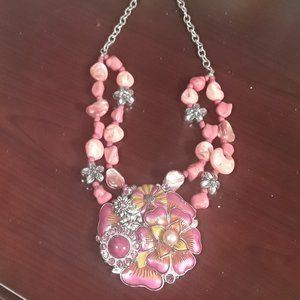 Large Flower necklace,,New item